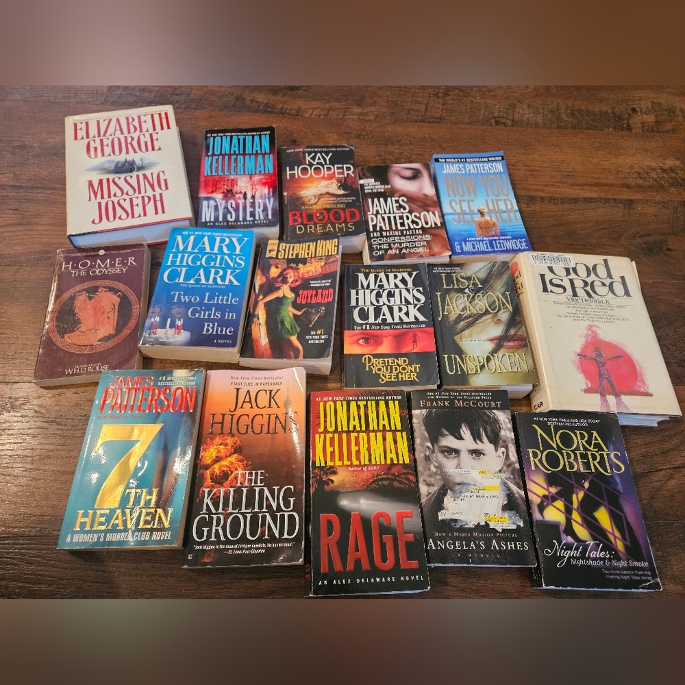 Assorted Mystery and Thriller Books Collection Lot
